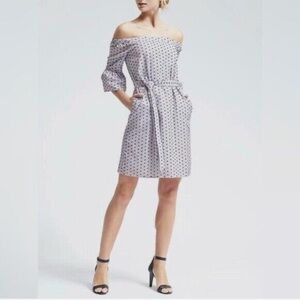 Banana republic off the shoulder dress
